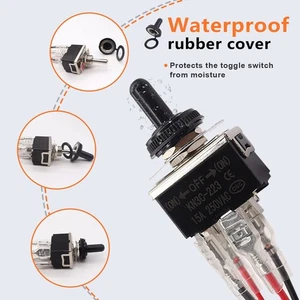 4 Pin Reverse Polarity Momentary 12V DPDT (On)-Off-(On) Motor Control RV Jack Wa - Picture 1 of 4