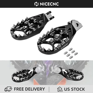 NICECNC Enlarged Foot Pegs Footrests Pedals For Surron Light Bee X S L1E Segway - Picture 1 of 12