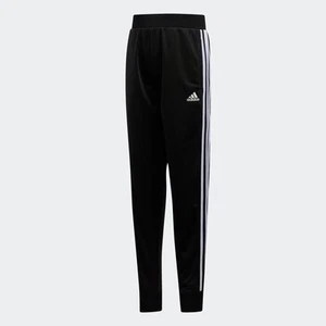 (NWT) Adidas Kids Girl Joggers Black with White Stripes Sz L (14) - Picture 1 of 6