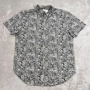 Camisa Lucky Brand Para Hombre Pequeña Azul Gris Floral Manga Corta Sábado Elastizada - Imagen 1 de 10