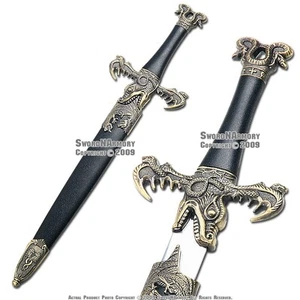Daga de fantasía medieval con funda Rey Dragón - Imagen 1 de 5