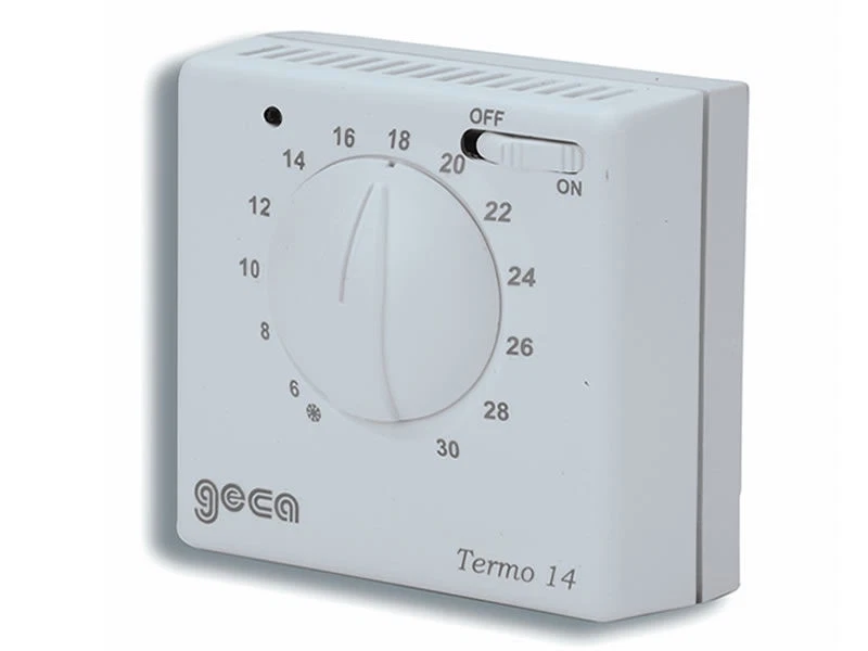 GECA TERMO 14.2 TERMOSTATO AMBIENTE ELETTROMECCANICO DA PARETE CON SPIA 35410429