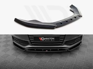 For Audi S4 B8 Facelift Maxton Design Front Diffuser Diffusor V3 Gloss Black ABS - Picture 1 of 4