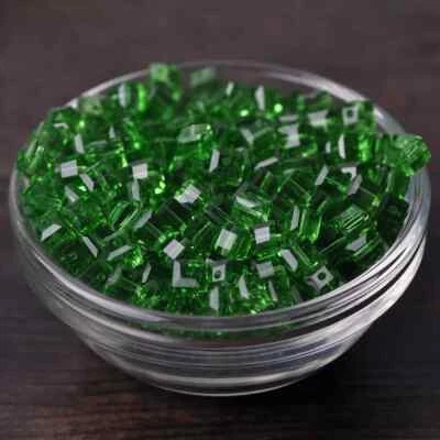 3-10mm Square Faceted Beads Czech Crystal Glass Bead Craft Jewelry Making Charms - Image 1 of 4
