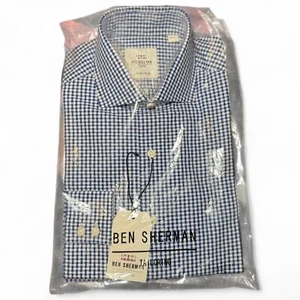 Ben Sherman Tailoring Men’s Small gingham long sleeve button down Shirt - Picture 1 of 6