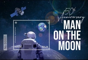 Malta 2019 mini sheet 50TH ANNIVERSARY OF THE MOON LANDINGS MNH - Picture 1 of 1