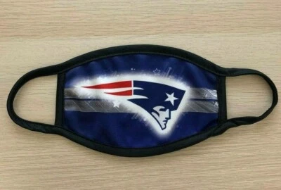 New England Patriots Lavable Reutilizable Sublimado Mascarilla Bucal Máscara Cubierta Nuevo Foto 1 de 2