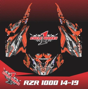 POLARIS RZR 1000 14-19. GRAPHICS KIT PEGATINAS R1 - Picture 1 of 1