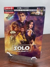 Solo: A Star Wars Story (4K UHD+Blu-Ray+Digital+Booklet) Factory Sealed