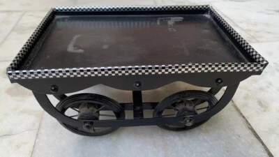 Carro callejero miniatura vintage - carro vendedor rústico hecho a mano Thela Gaadi Foto 1 de 4