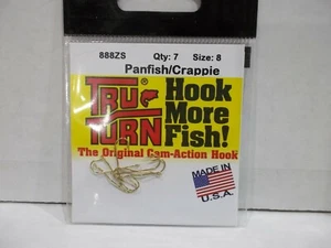 Tru Turn panfish/crappie 888ZS fishing hooks Made in USA choose your size!  NIP - Picture 1 of 7