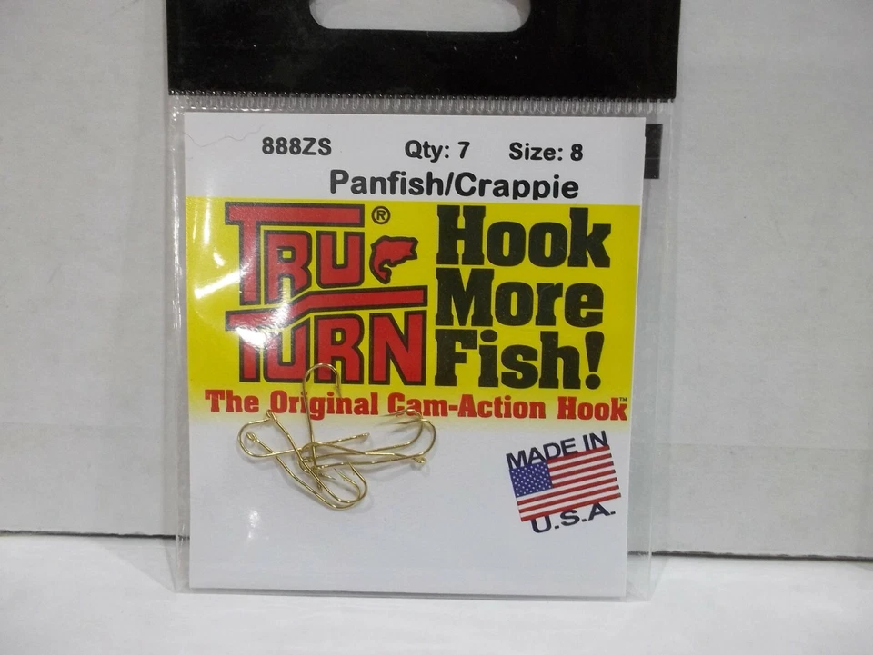 Tru Turn panfish/crappie 888ZS fishing hooks Made in USA choose your size!  NIP - Image 1 of 1