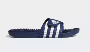 Adidas Adissage -New Comfort Massage Footbed Blue/White F35579 - Picture 1 of 4