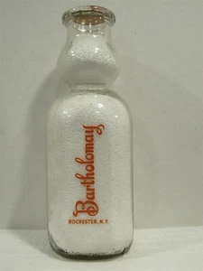 TSPQCT Milchflasche Bartholomay Dairy Rochester NY MONROE COUNTY Creme Top 1949 - Bild 1 von 2