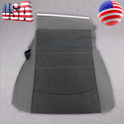 Capa de assento cinza tecido inferior driver Ram 1500 2013 2014 2015 2016 2017 2018 - Imagem 1 de 4