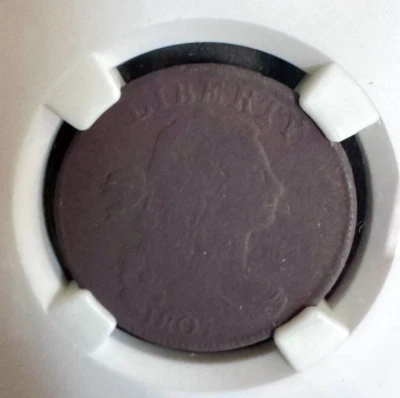 1807 NGC VF Details Draped Bust Large Cent 1C Coin - Circulated - Image 1 of 4