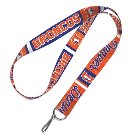 DENVER BRONCOS CLASSIC LOGO LANYARD KEY CHAIN 1" WIDTH 20" LENGTH Cover