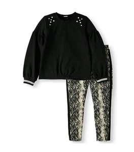 Juego de Leggins y Top de 2 Piezas de manga larga Wonder Nation talla grande 10/12 - Imagen 1 de 4