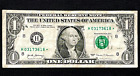 STAR NOTE One Dollar Bill 2017 H $1 Federal Reserve Replacement Note Cash Money