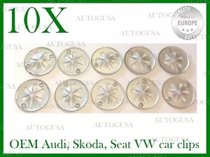 10X FORD VOLVO UNDER ENGINE COVER MOUTING CLIPS HEAT PROTECTION PLATE CLIPS 496 - Picture 1 of 5