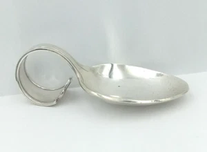 Vintage Antique .925 Sterling Silver Rosebud Mark Infant Feeder Baby Spoon - Picture 1 of 10