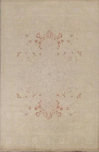Oushak-Chobi Oriental Floral Area Rug Hand-knotted Wool Dining Room Carpet 7x10 - Picture 1 of 12