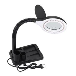 5X 10X Magnifier Magnifying Crafts Glass Desk Lamp With 40 LED Lights Desktop - Picture 1 of 9