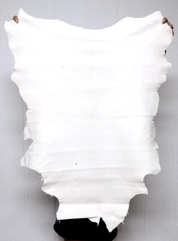 WHITE OIL TANNED BUCKSKIN Leather Hide for Native Crafts Clothing Bags Costumes - Image 1 of 2