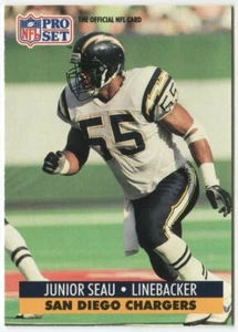 1991 Pro Set #645 Junior Seau San Diego Chargers - Picture 1 of 2