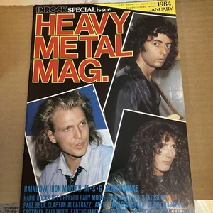 Heavy Metal Magazine Inrock Special January 1984 Vintage Japanese Music Mag - Imagen 1 de 3