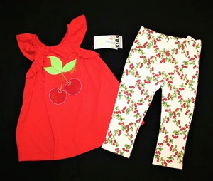 GIRL'S 2 PIECE SET..SIZE 5..."KIDS HEADQUARTERS"..STRETCH COTTON...NEW w/t TAGS! - Picture 1 of 4