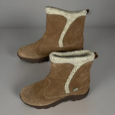 MERRELL Jungle Moc Botas Informales Tostadas Gamuza Pull On Jóvenes Niños Zapatos Talla 2.5M Usadas en Excelente Condición Foto 1 de 4