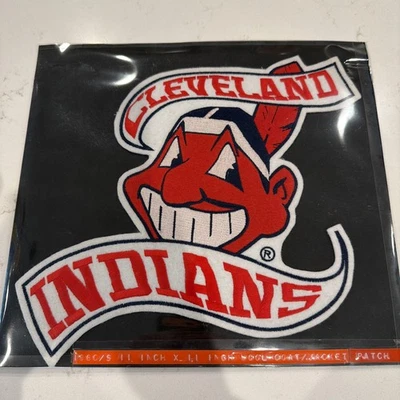 Cleveland Indians Chief Wahoo 11” Wool Patch For Jacket 1960s - Image 1 of 4