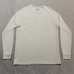 Camisa Taylor Stitch Para Hombres 42 Blanca Térmica Waffle Raglán Manga Larga Bolso Pesado - Imagen 1 de 13