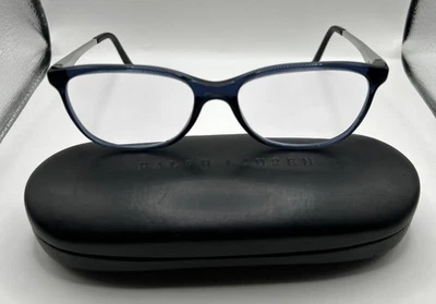 Monturas de gafas Ralph Lauren RL6133 auténticas azules y plateadas talla 54[]17-145. Foto 1 de 4