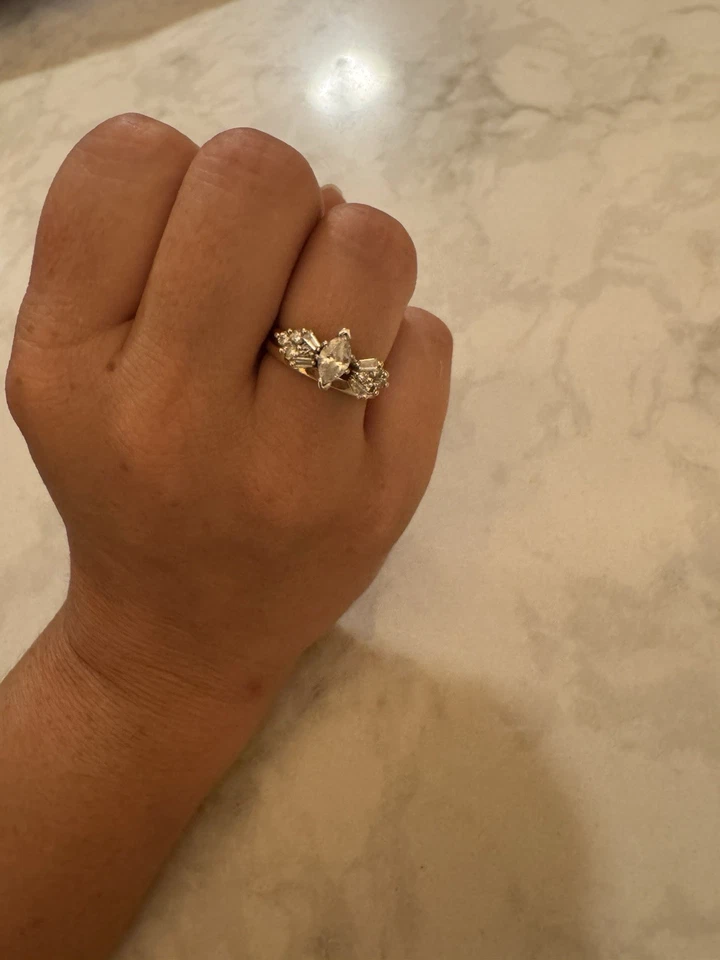 Engagement And Wedding Band. - Image 1 of 3