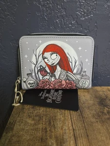 Loungefly Nightmare Before Christmas Wallet Sally Cauldron Floral Zip Around NBC - Picture 1 of 3