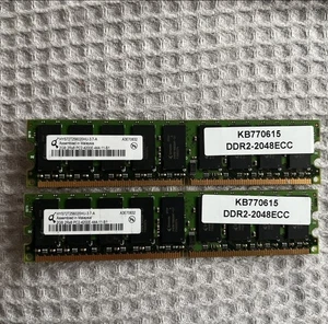 Qimonda HYS72T256020HU-3.7-A 4GB RAM (2*2GB) - Afbeelding 1 van 2