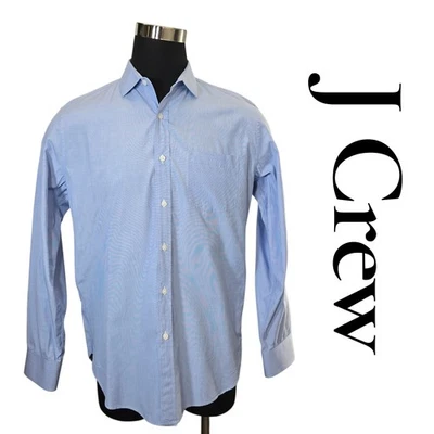 Camisa de vestir J Crew Premium Thompson azul claro con botones para hombre L Foto 1 de 4