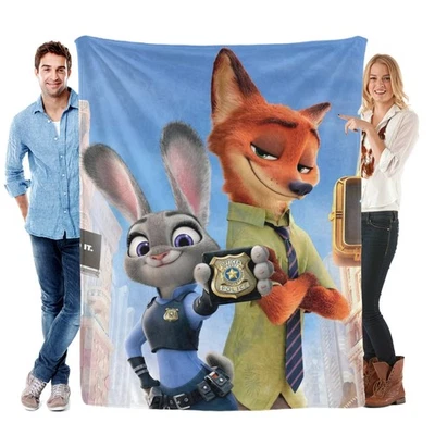 Zootopia Blanket Soft Bed Sofa Throw Birthday Gift Cozy Lightweight - Image 1 of 4