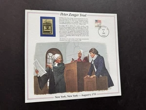 1980s US History Event Panel (044) +Peter Zenger Trial & Freedom of Press #1119 - Picture 1 of 1