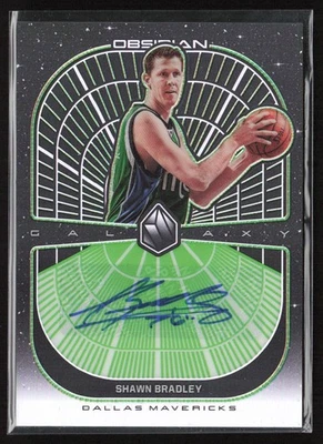 2019-20 Obsidian Galaxy Auto Electric Etch Green /25 Shawn Bradley #GA-SBY - Image 1 of 2