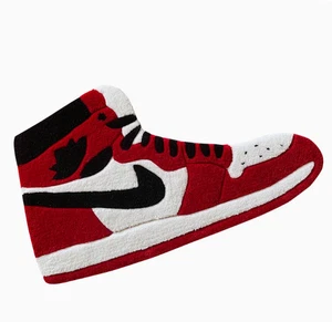 Sneaker rug sneaker room rug, red sneaker rug, shoes air rug jordan AJ gift - Picture 1 of 2
