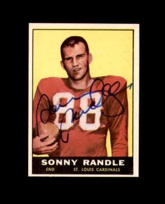 Sonny Randle Hand Signed 1961 Topps St. Louis Cardinals Autograph - Image 1 of 2