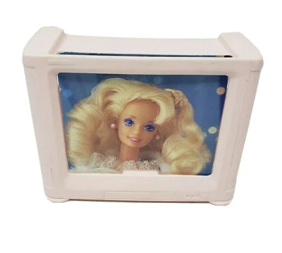 DE COLECCIÓN 1994 MATTEL BARBIE DREAM HOUSE MUEBLES PLÁSTICO ROSA TELEVISIÓN TV Foto 1 de 3