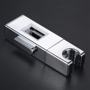 Bathroom Shower Head Holder Chrome Plated Slider Bracket Shower Riser Rail kit - Picture 1 of 15