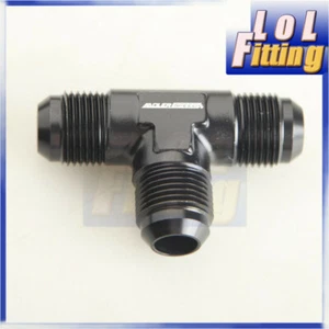 3 Way Tee T-piece Fitting Adapter AN10 10 AN AN-10 Male Flare Aluminum Black - Picture 1 of 5