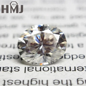 White D Color VVS1 Oval Cut Moissanite Loose Stone 6CT with Certificate - Picture 1 of 22