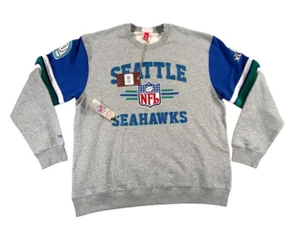 Mitchell & Ness Seattle Seahawks Fleece Pullover Mens XL 4.0 Super Bowl Champion - Picture 1 of 14