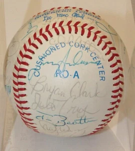 1982 SEATTLE MARINERS Team signed baseball ball *NO COA *READ-LOOK PICS!~ - Picture 1 of 9